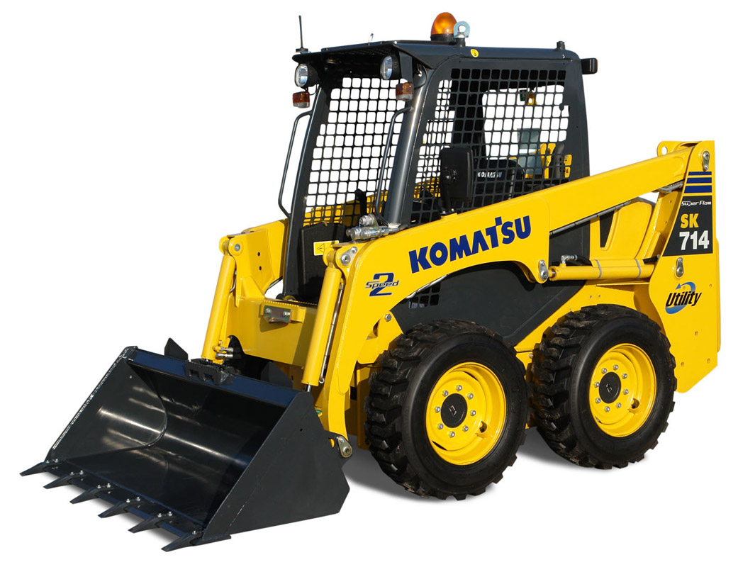 Мини-погрузчик Komatsu SK714-5 в аренду с оператором