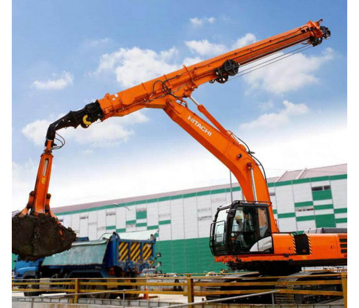 Гусеничного грейфера (экскаватор с грейферным ковшом) HITACHI ZX 225 в аренду с оператором