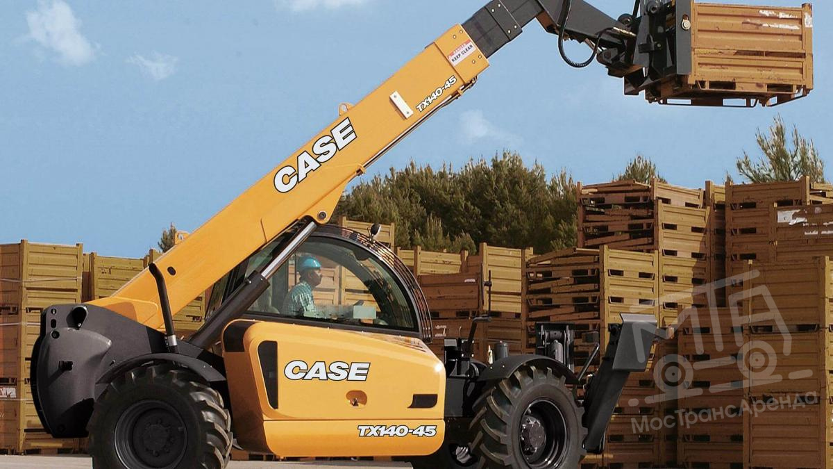Телескопического погрузчика CASE TX 140-45 в аренду с оператором