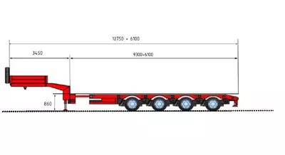 Трал MAX TRAILER f S44 1A1Y в аренду с оператором