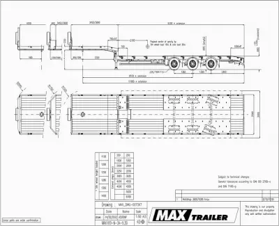 Трал MAXTRAILER MAX100 n 3A 9 30 в аренду с оператором