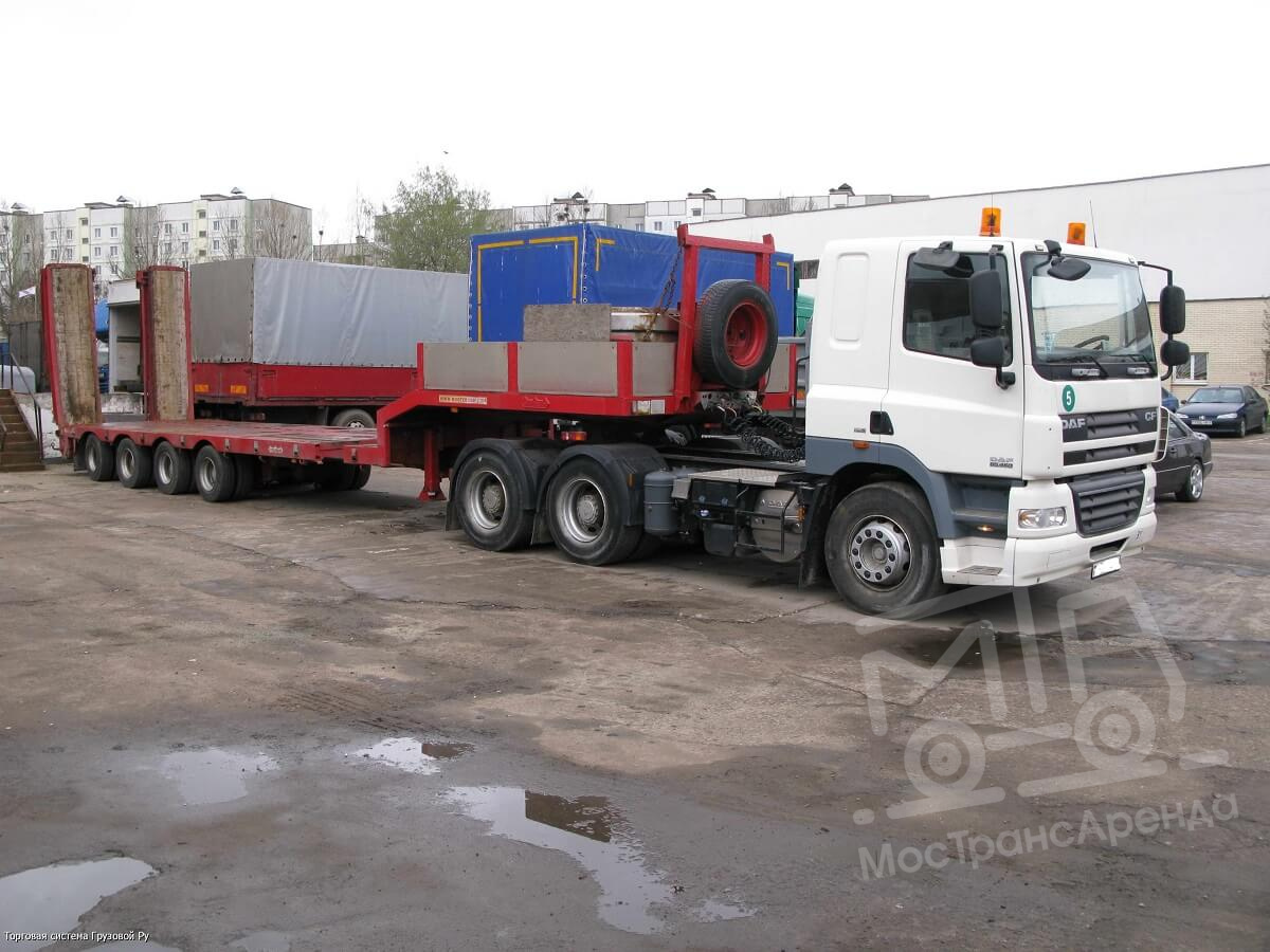 Трал Nooteboom osd 73 04v tra 58 tonn в аренду с оператором